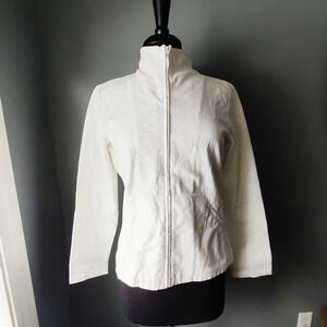 Eileen Fisher White Lightweight Jacket